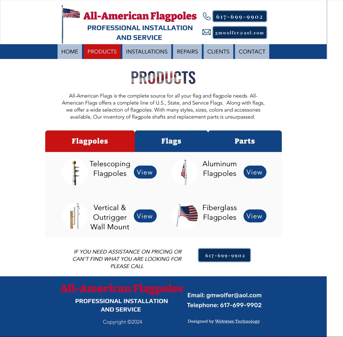 All-American Flagpoles screenshot (2 of 4)