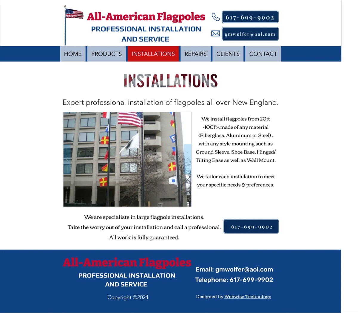 All-American Flagpoles screenshot (3 of 4)