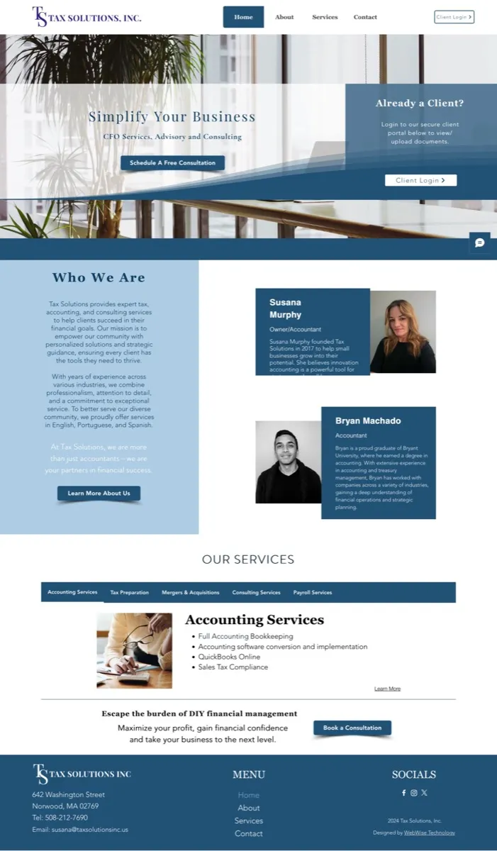 Tax Solutions Inc screenshot (1 of 4)