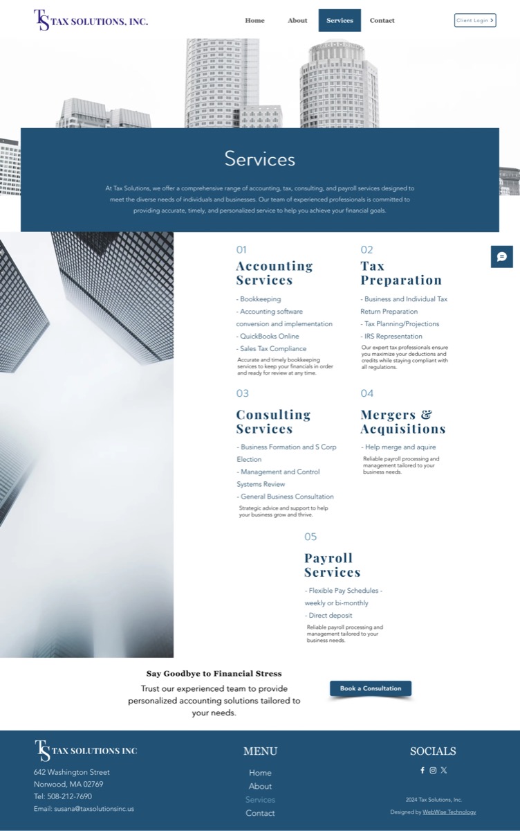 Tax Solutions Inc screenshot (3 of 4)