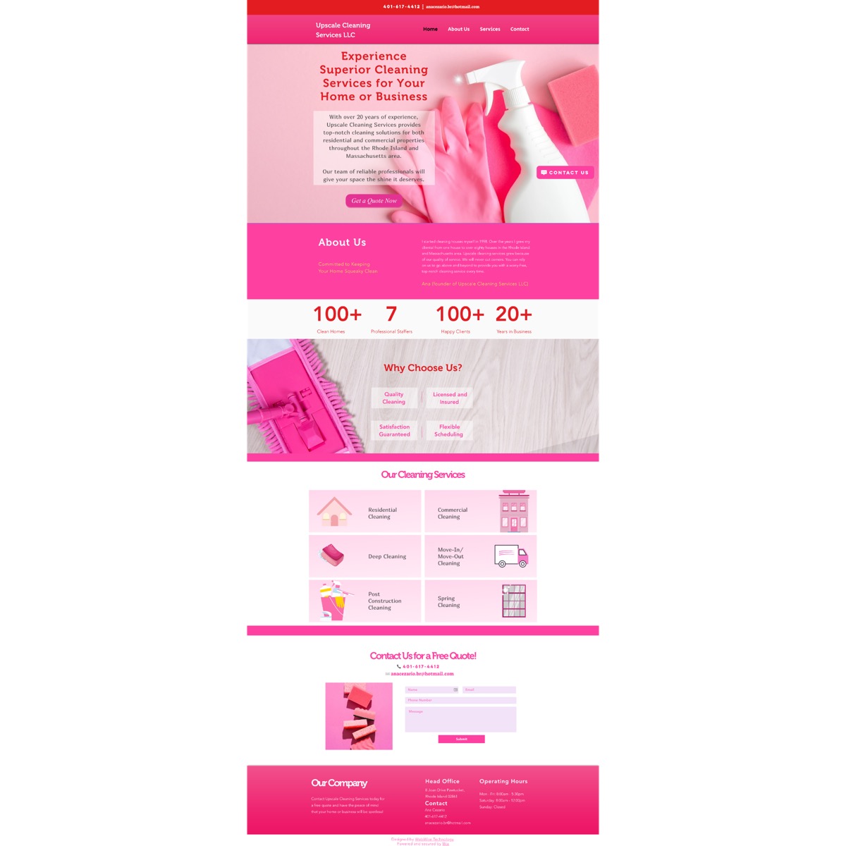 Upscale Cleaning Services LLC screenshot